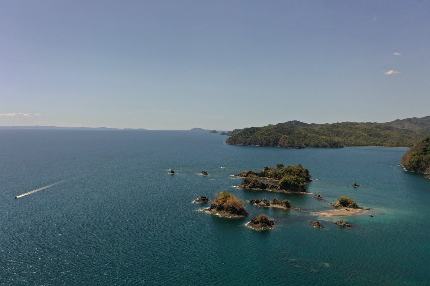 Fishing boat wild island