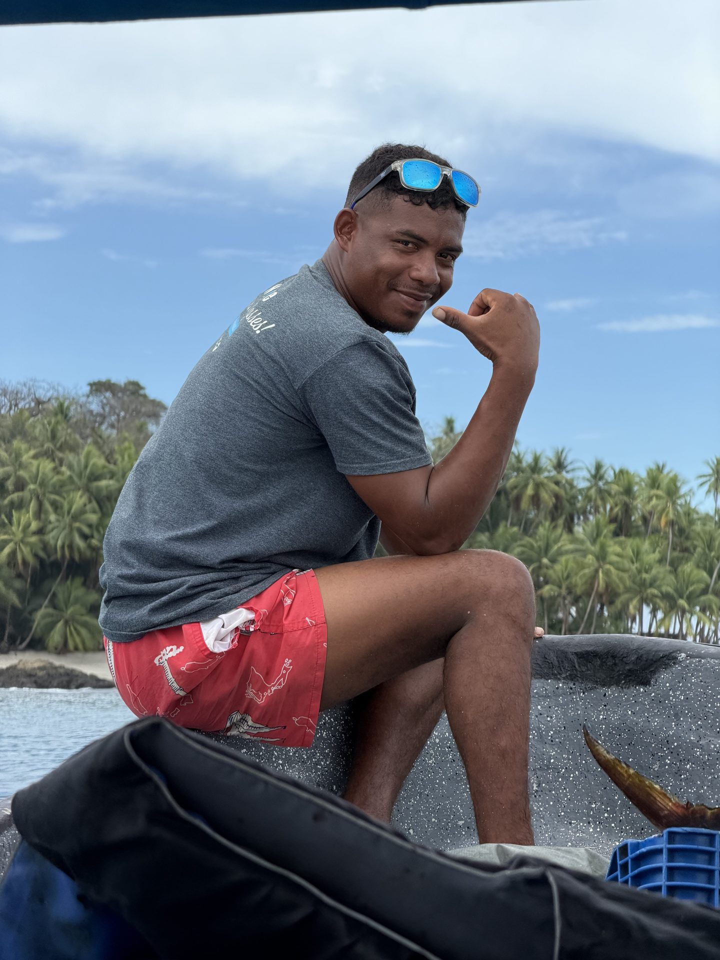 Irvin, captain and spearfishing guide at Spearbaby Santa Catalina Panama